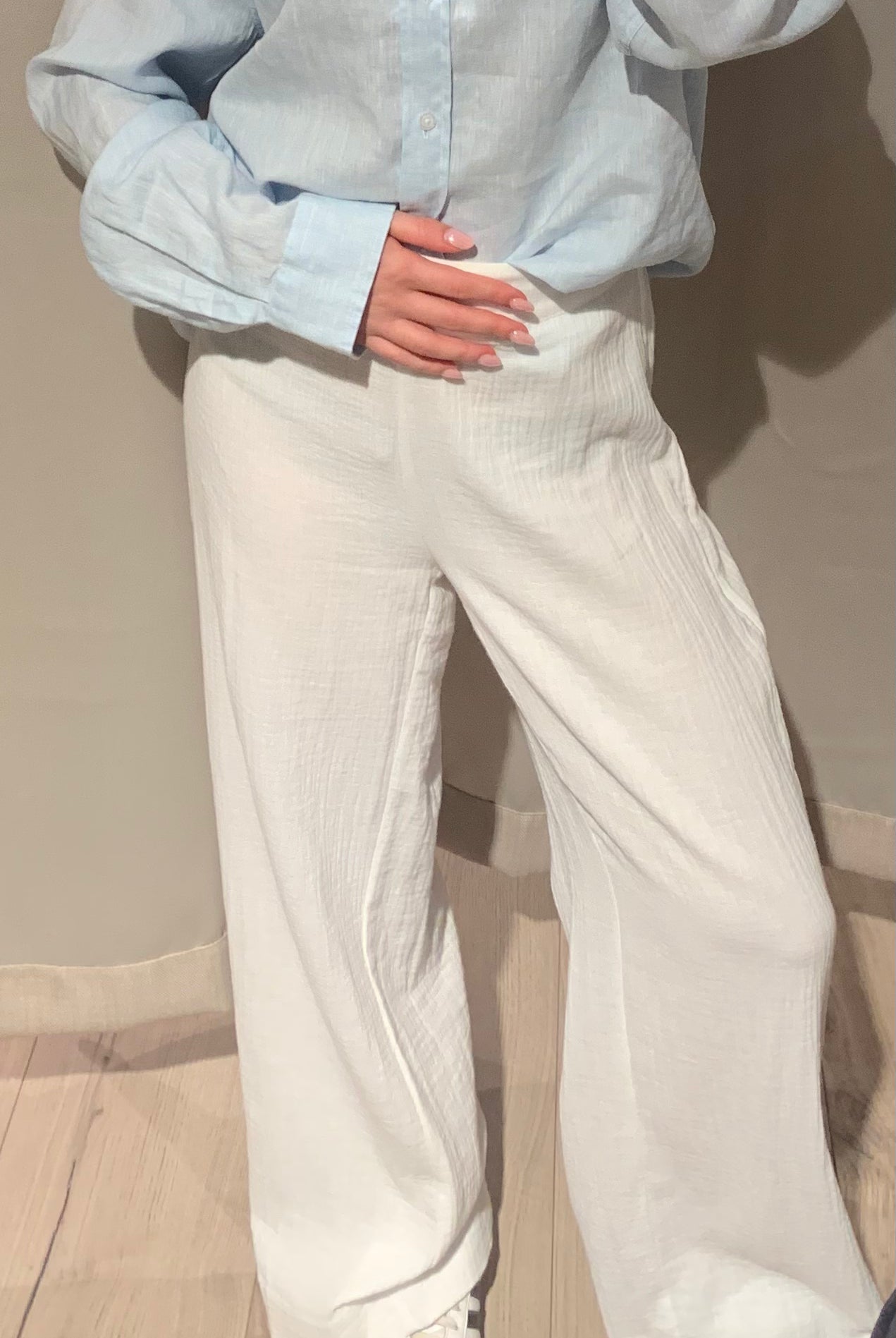 Nera Pants - White - Bukser - Helt Dilla AS