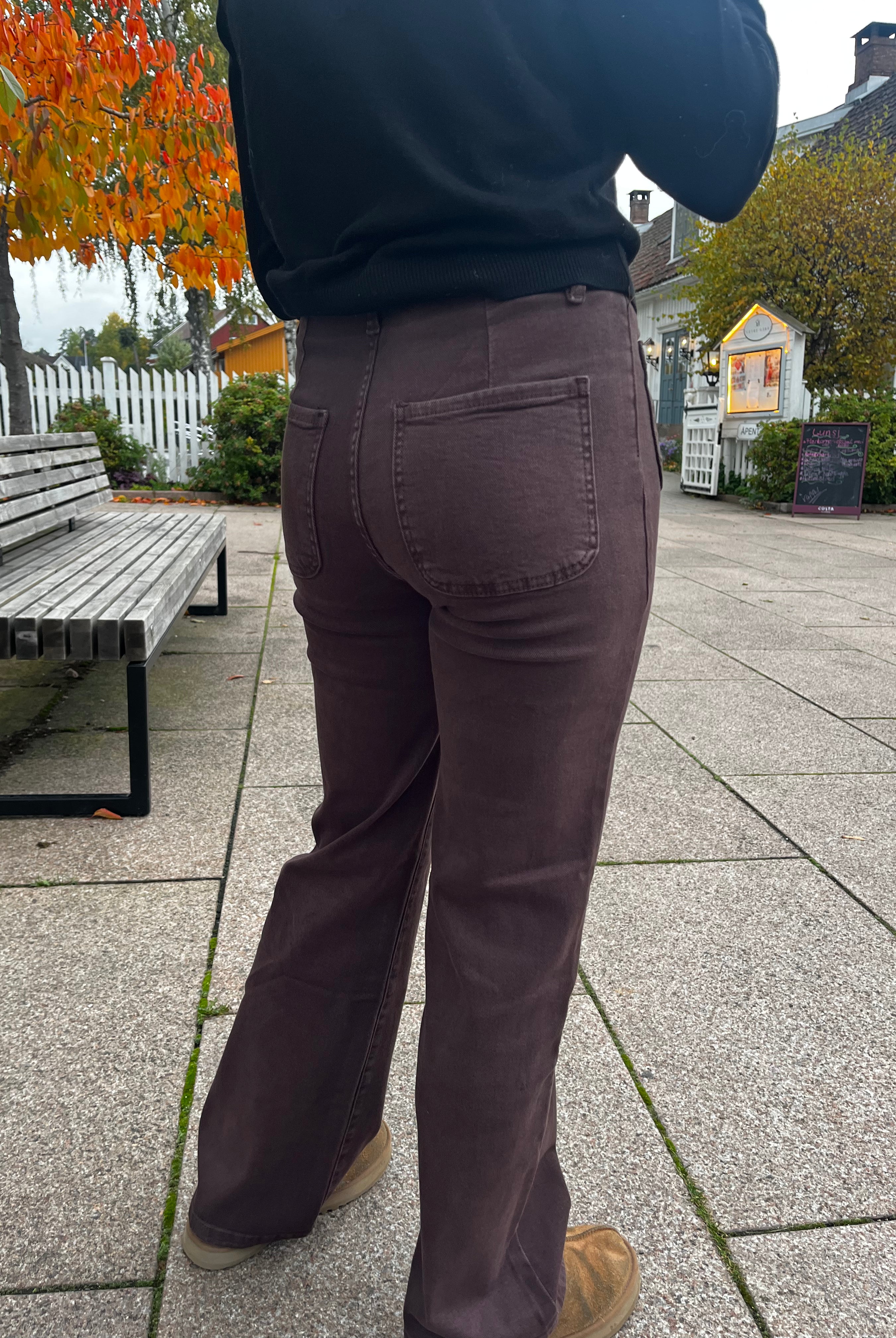 Miss Bon Jeans - Dark Brown - Bukser - Helt Dilla AS