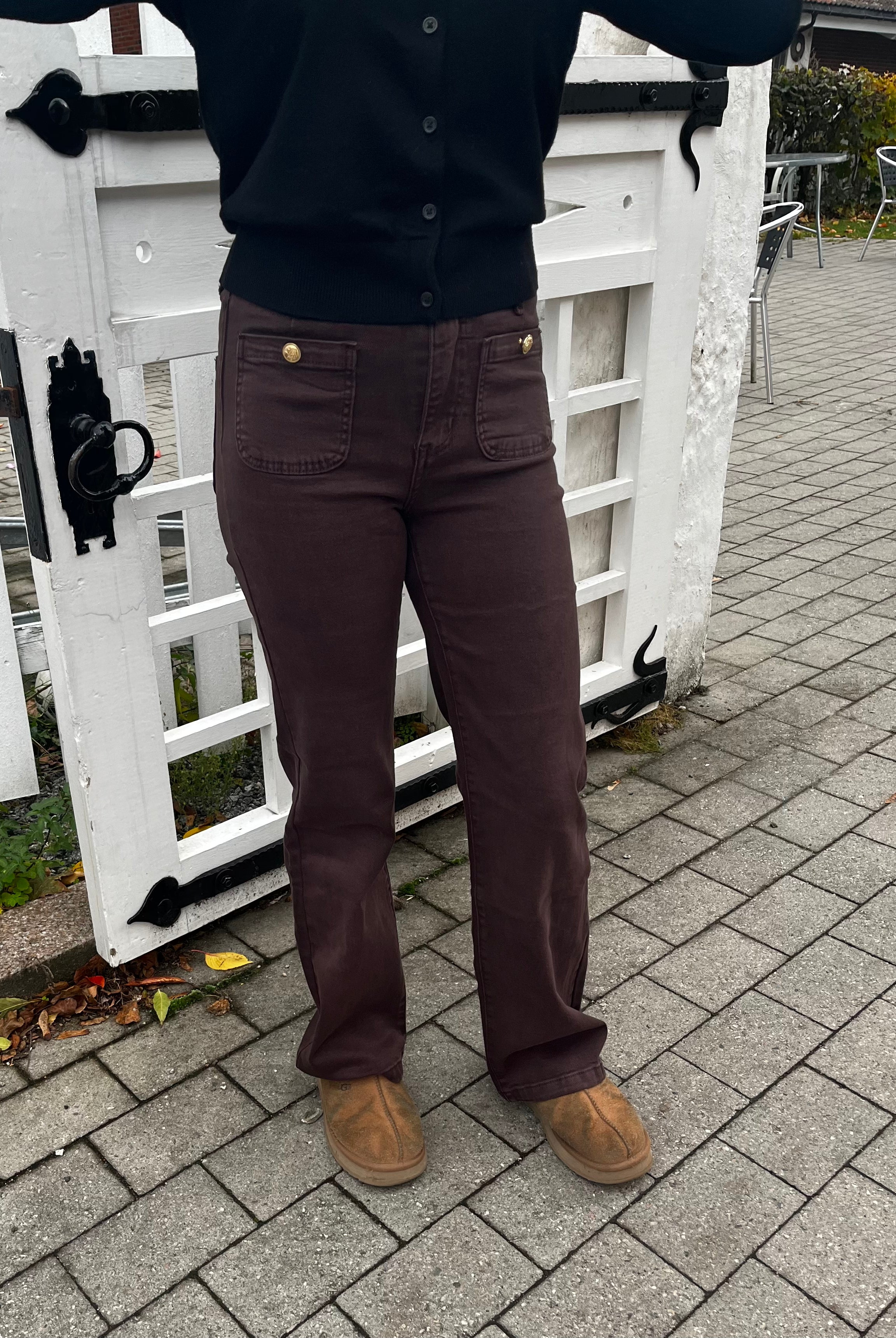 Miss Bon Jeans - Dark Brown - Bukser - Helt Dilla AS