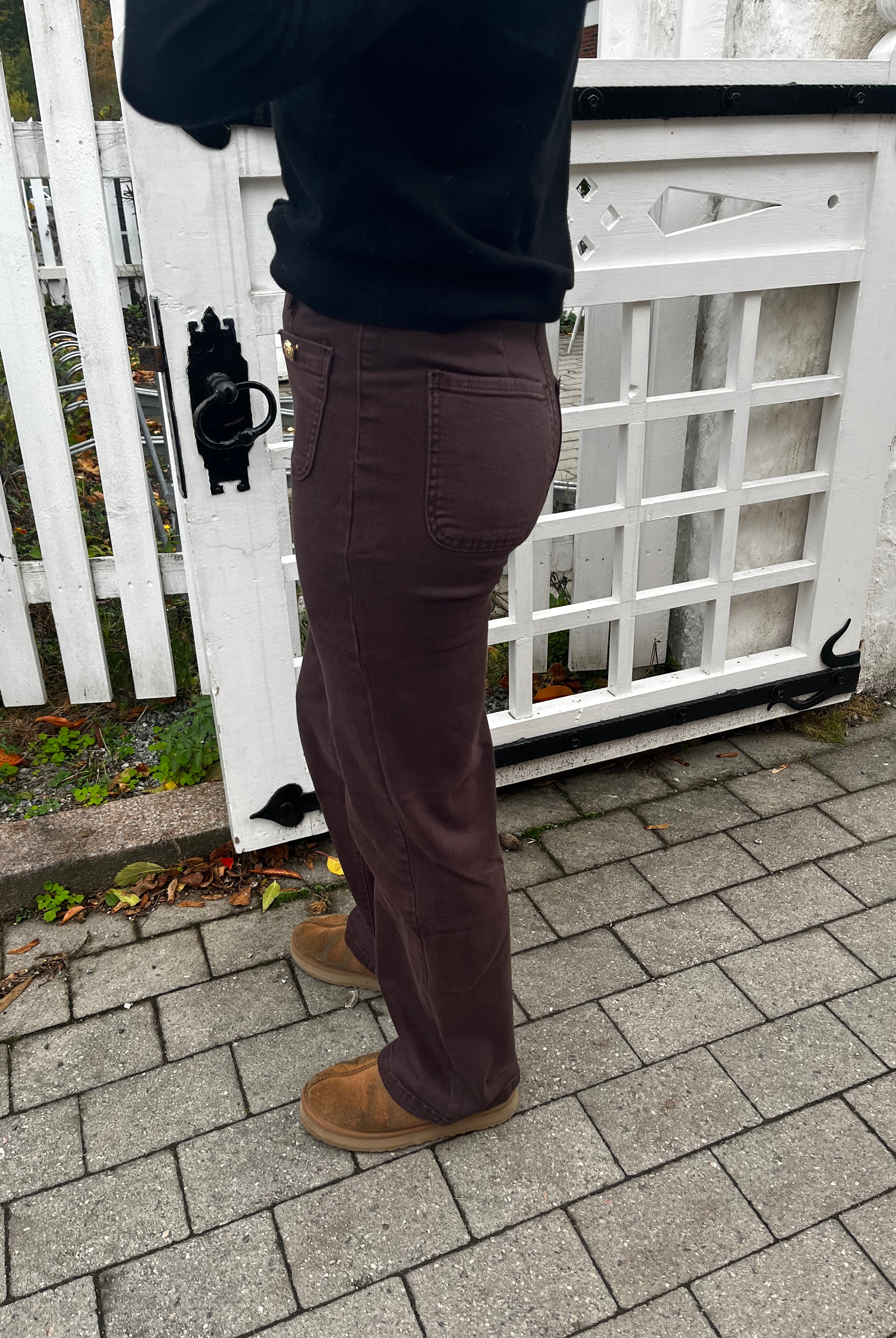 Miss Bon Jeans - Dark Brown - Bukser - Helt Dilla AS