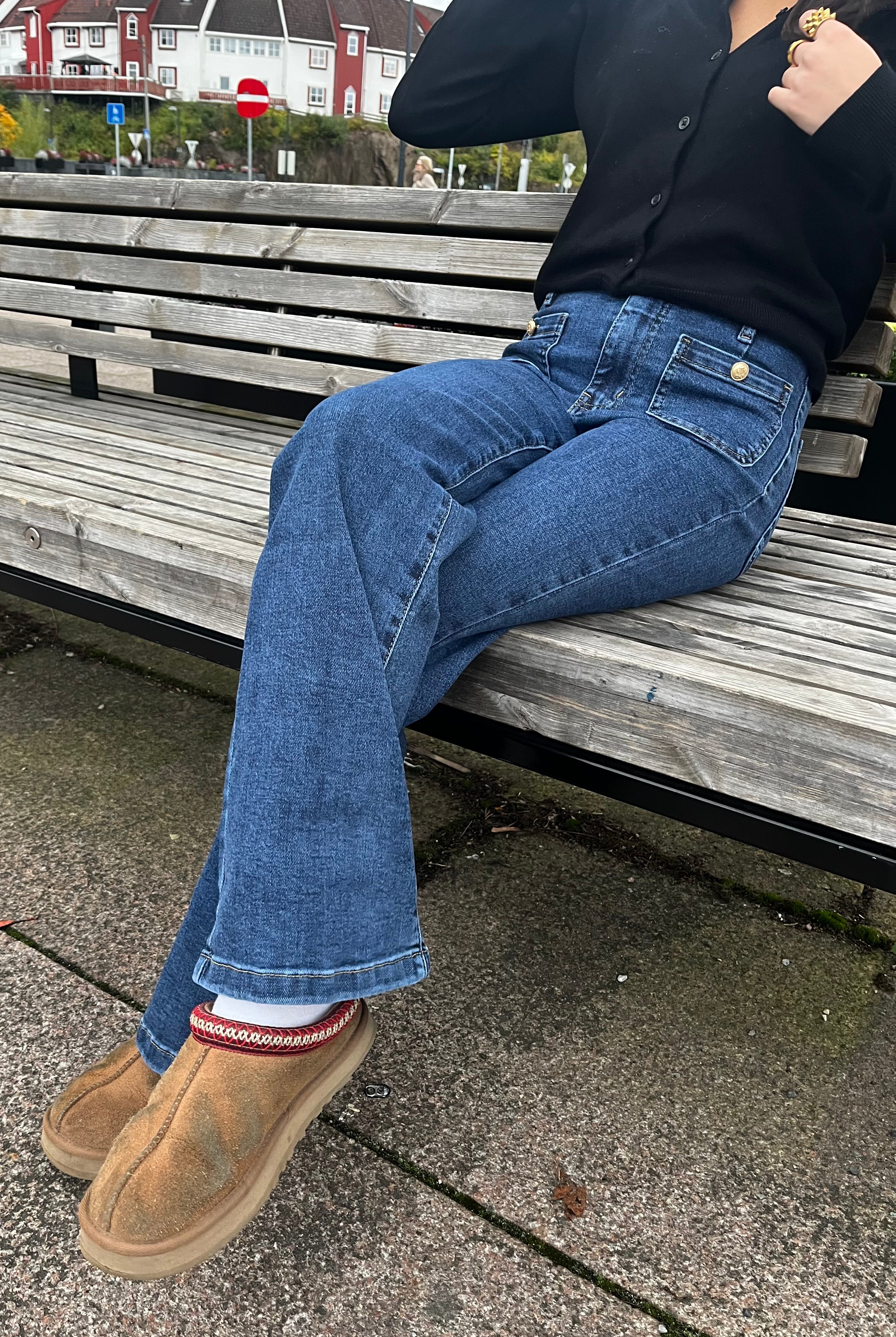 Miss Bon Jeans - Mid Blue Denim - Bukser - Helt Dilla AS