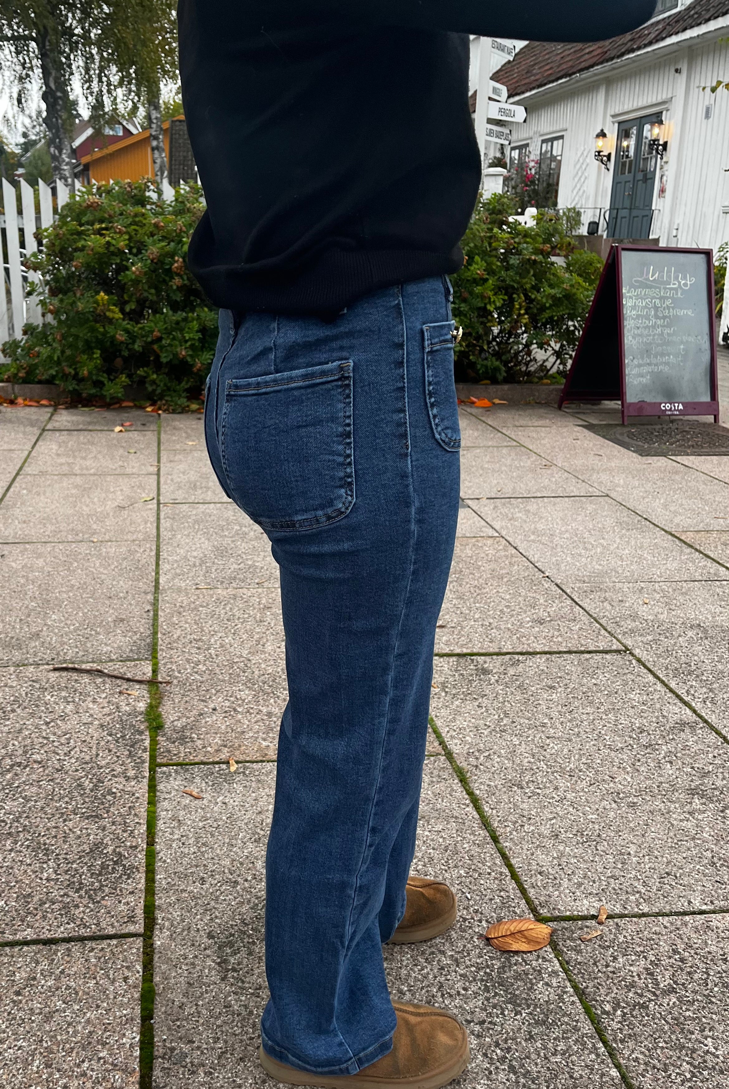 Miss Bon Jeans - Mid Blue Denim - Bukser - Helt Dilla AS