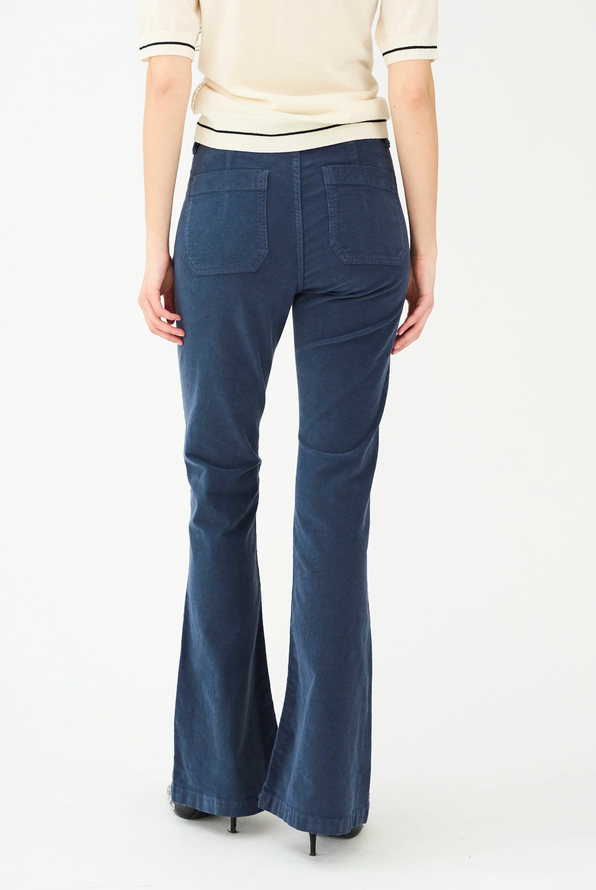 Ann Charlotte Jeans Baby Cord - Deep Navy BLue - Jeans - Helt Dilla AS