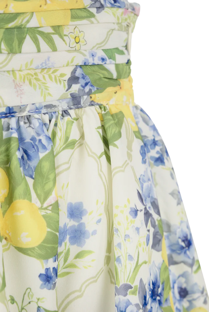 Mazia Skirt - LEMON AOP - Skjørt - Helt Dilla AS
