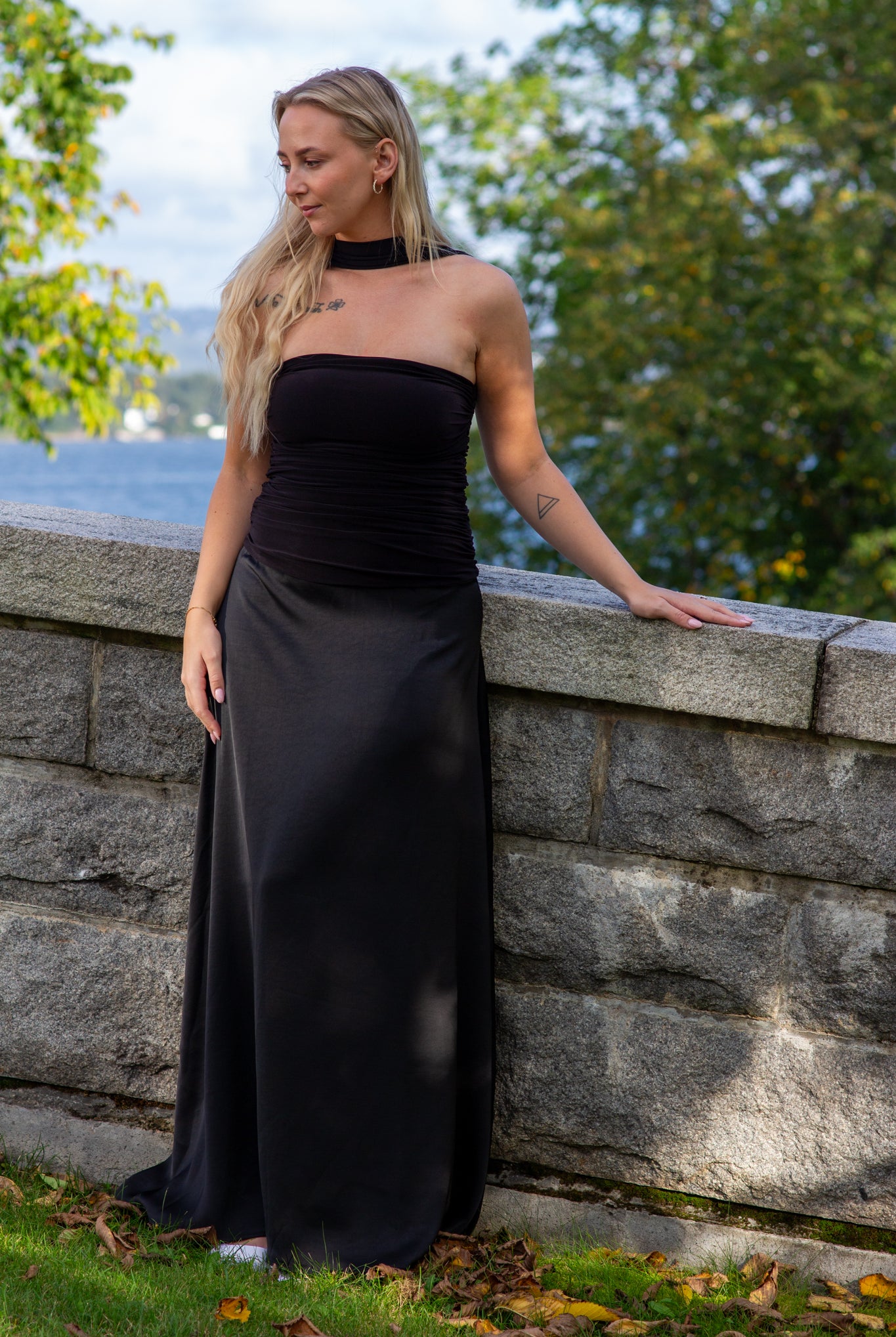 Hamina Long Dress - black - Kjoler - Helt Dilla AS