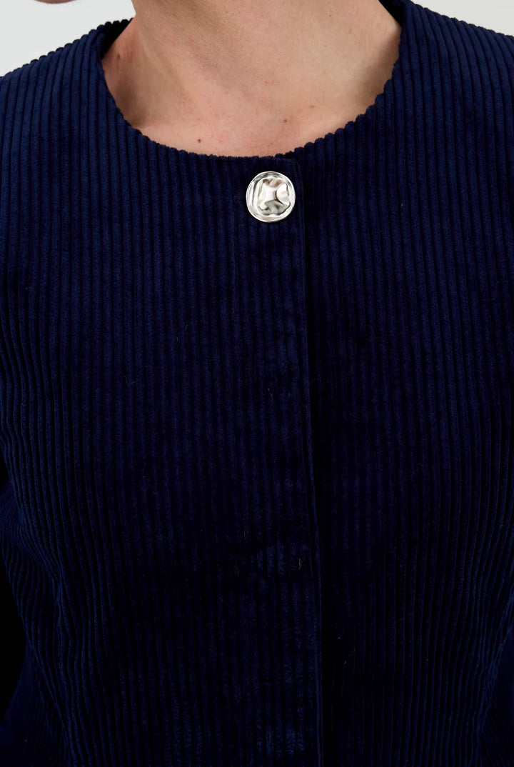 Aika Peplum Jacket Excl. Cord - Midnight Navy - Jakke - Helt Dilla AS