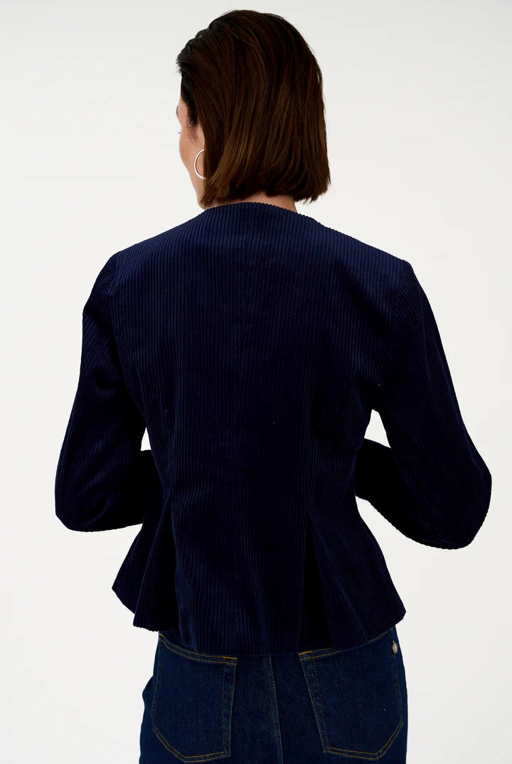 Aika Peplum Jacket Excl. Cord - Midnight Navy - Jakke - Helt Dilla AS