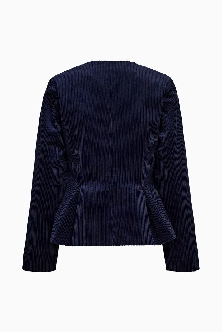 Aika Peplum Jacket Excl. Cord - Midnight Navy - Jakke - Helt Dilla AS