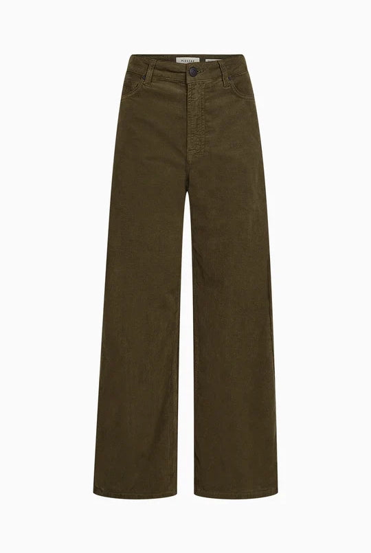Gilly Jeans Baby Cord - Dark Olive - Jeans - Helt Dilla AS