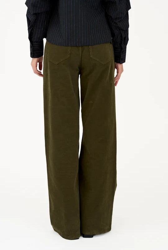 Gilly Jeans Baby Cord - Dark Olive - Jeans - Helt Dilla AS