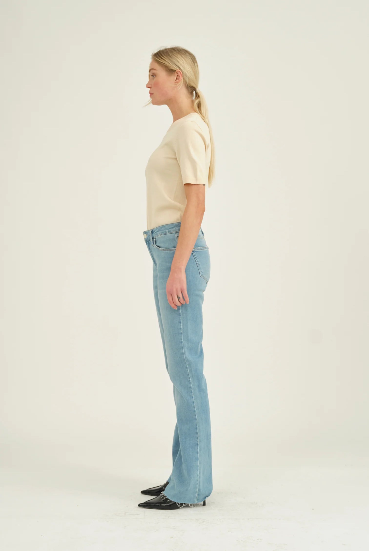 Marija jeans - wash Bond Street Raw Hem - Jeans - Helt Dilla AS