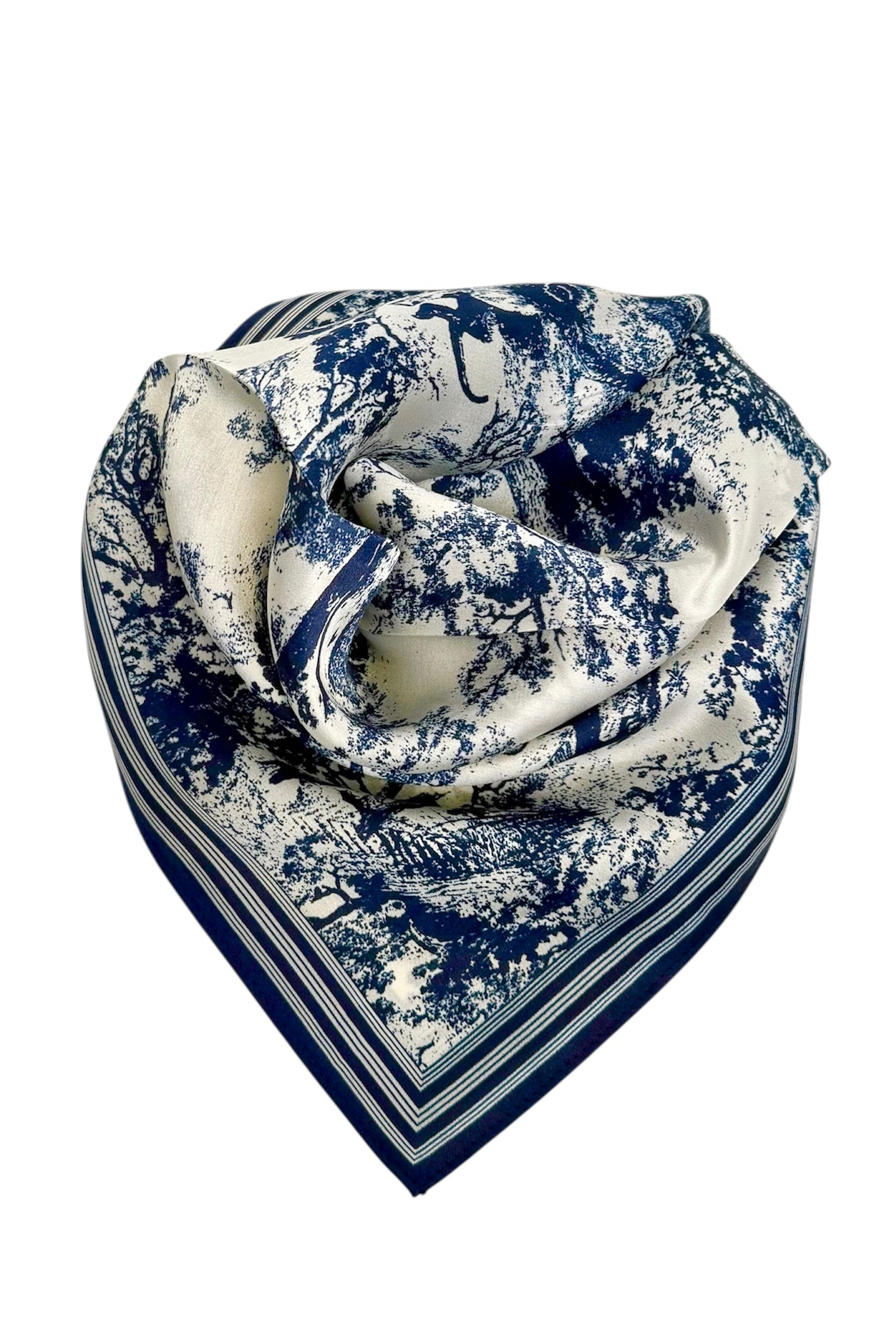 Silkeskjerf - Blå/hvit - Tilbehør - Helt Dilla AS