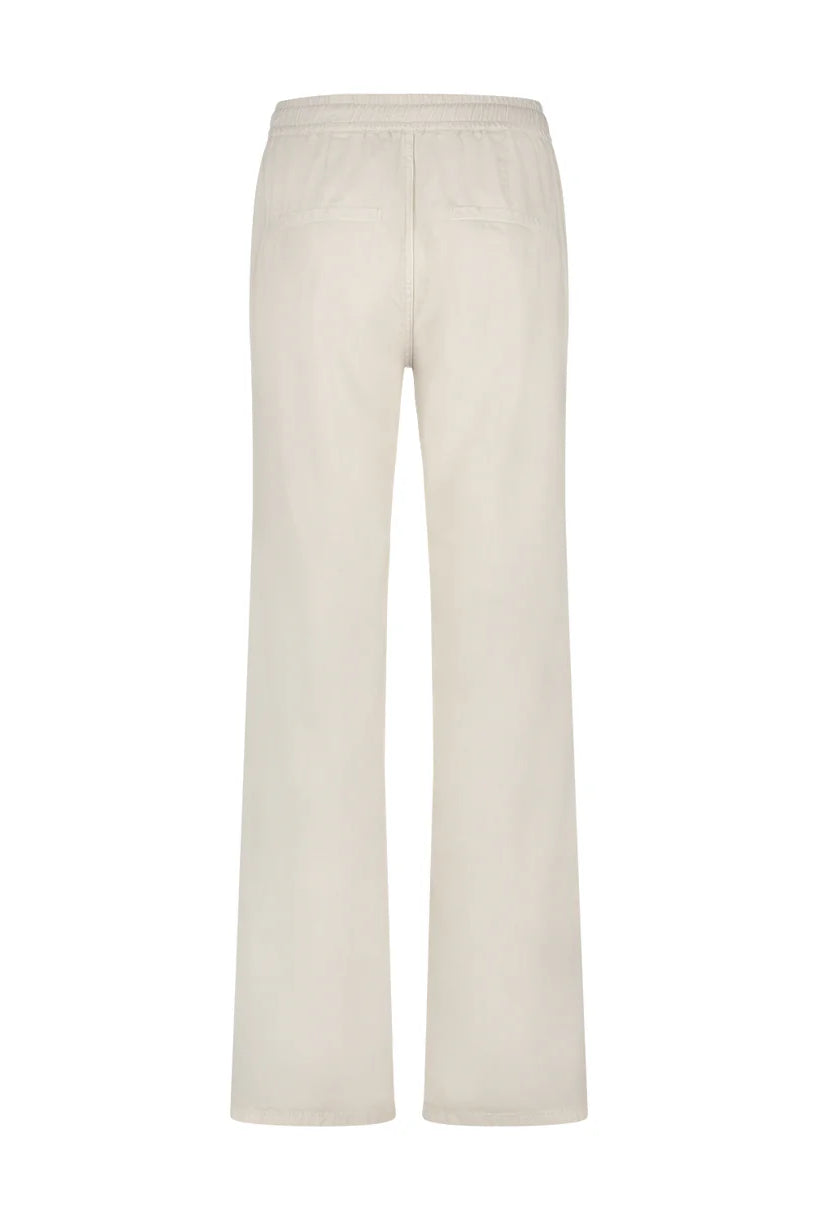 Colette cotton linen - pearl - Bukser - Helt Dilla AS