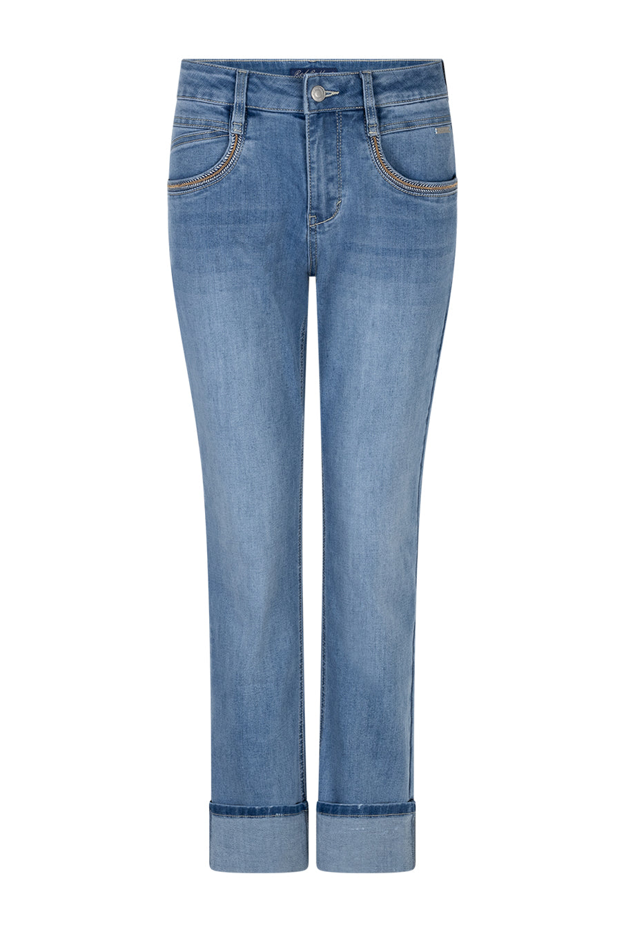 Kate Denim Embroid Pockets - Stone Used - Jeans - Helt Dilla AS
