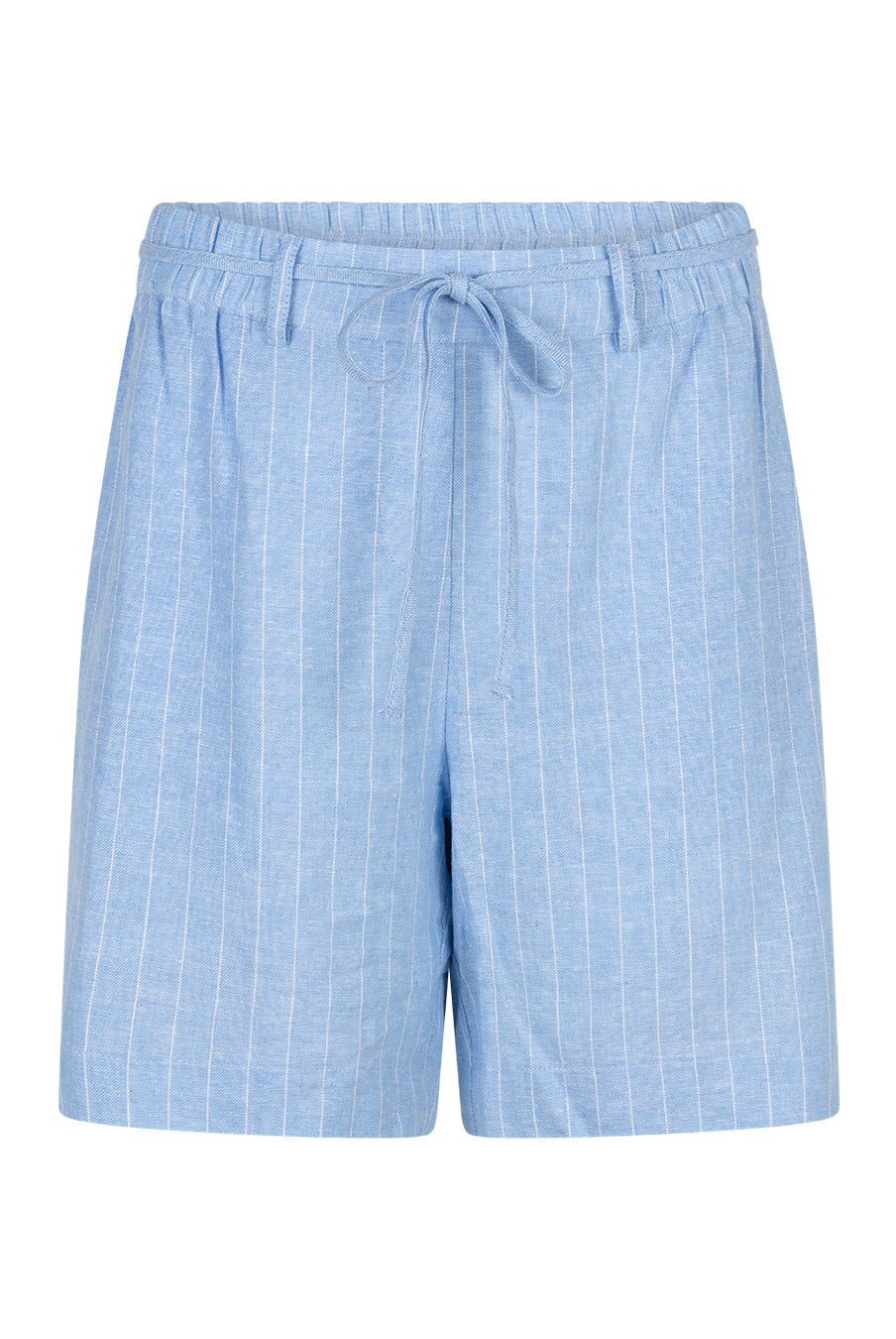 Cami Short Linen/Visco Pinstripe - Light Blue - Shorts - Helt Dilla AS