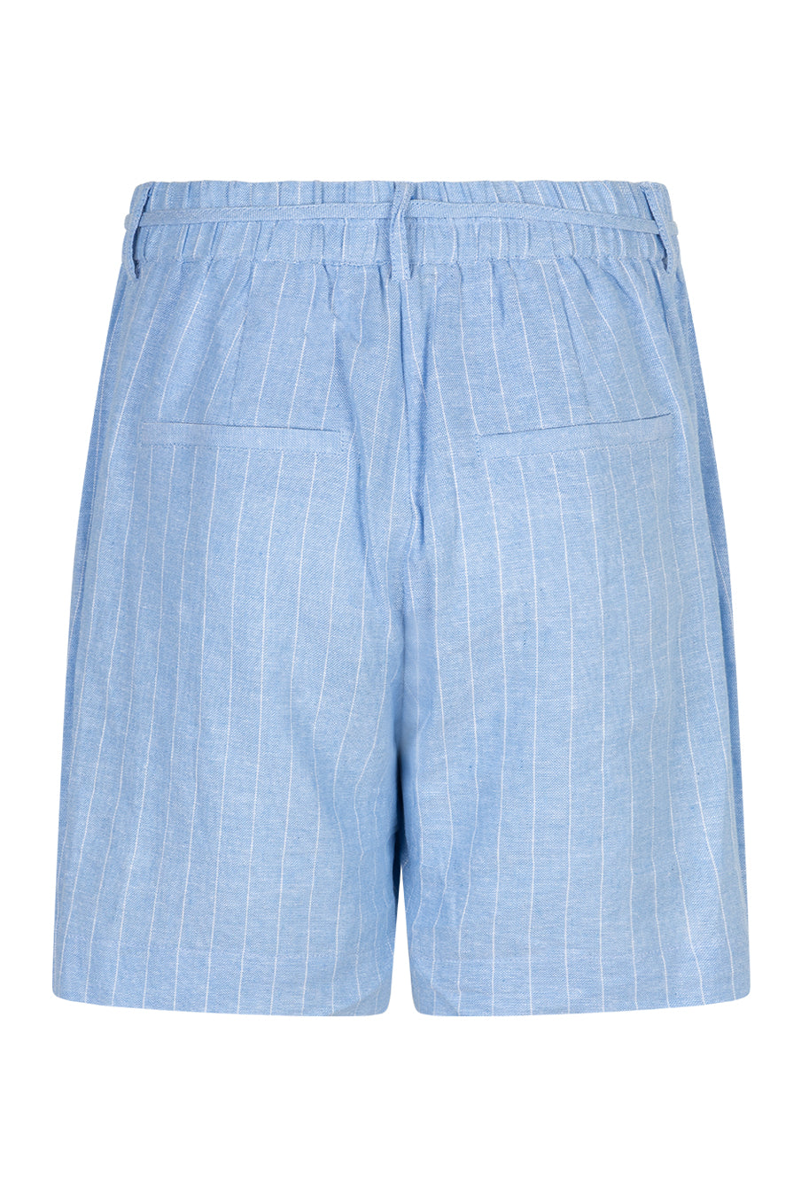 Cami Short Linen/Visco Pinstripe - Light Blue - Shorts - Helt Dilla AS