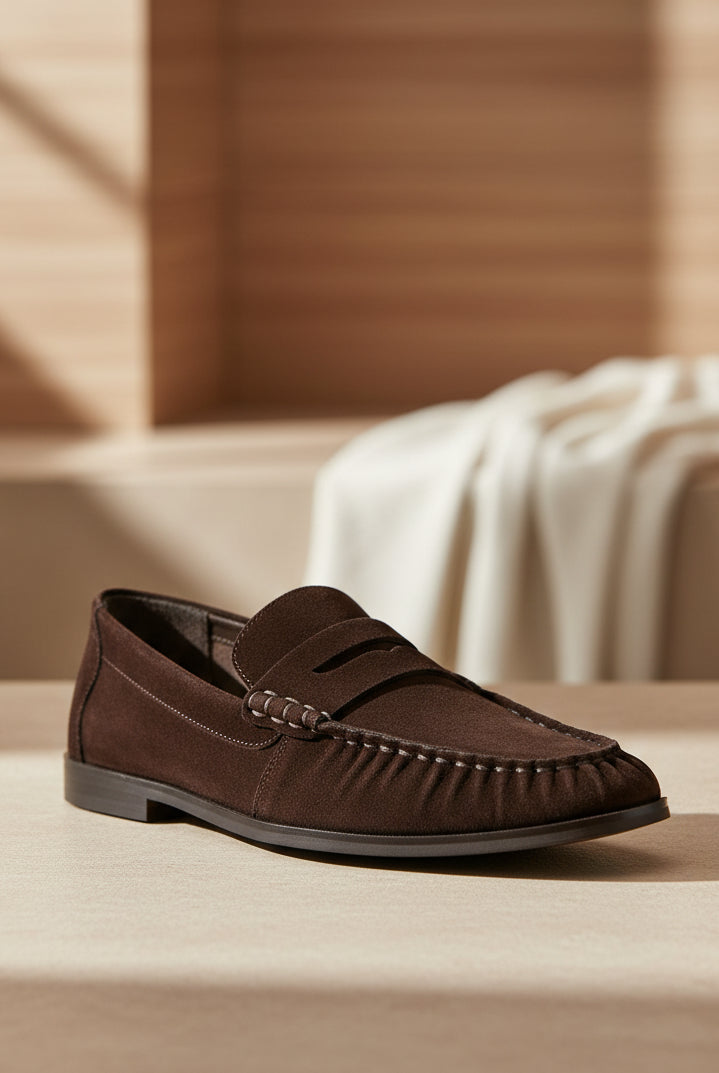 Muse Brown Suede Mokasin - Sko - Helt Dilla AS