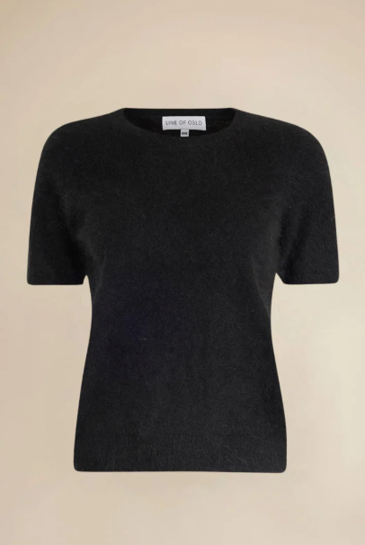 Monroe Knitted T-shirt- Black - Singlet, Topper & T-skjorter - Helt Dilla AS