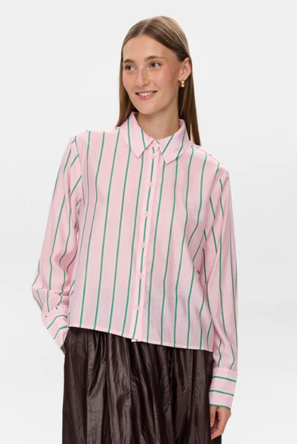 Joni Shirt - Roseate Spoonbill - Skjorter - Helt Dilla AS