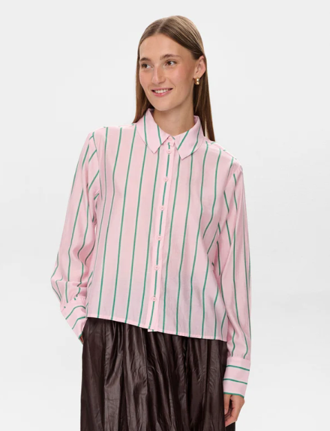 Joni Shirt - Roseate Spoonbill - Skjorter - Helt Dilla AS