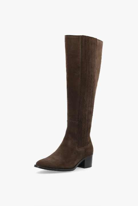BiaCarol Chealse Knee High Boot Oily Suede - Brown - Sko - Helt Dilla AS