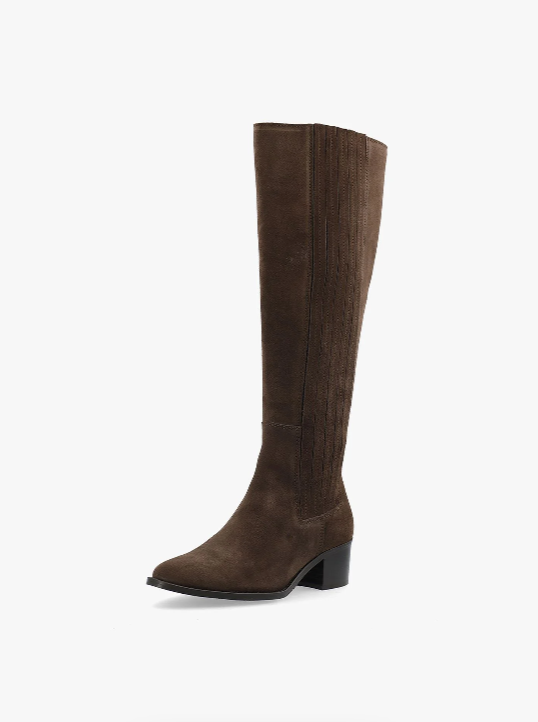 BiaCarol Chealse Knee High Boot Oily Suede - Brown - Sko - Helt Dilla AS