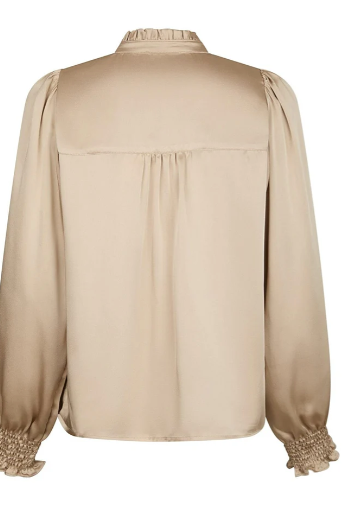 Zamola Blouse - Dark Sand - Bluser - Helt Dilla AS