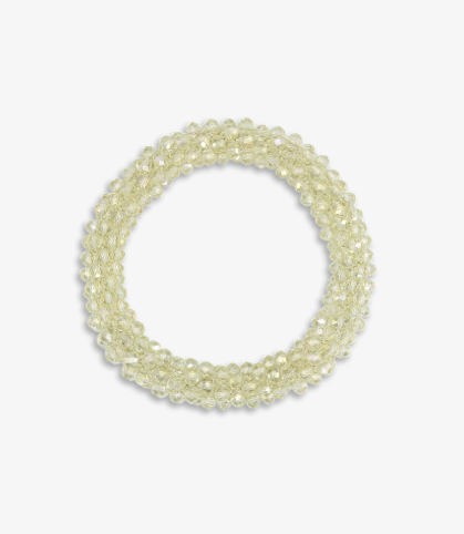 Beaded Hair Elastic - Lemon Sorbet - Tilbehør - Helt Dilla AS