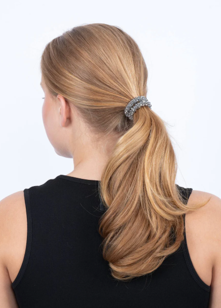 Beaded Hair Elastic - Licorice - Tilbehør - Helt Dilla AS