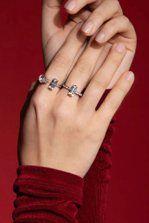 Lucy Ring silver / Crystal - Tilbehør - Helt Dilla AS