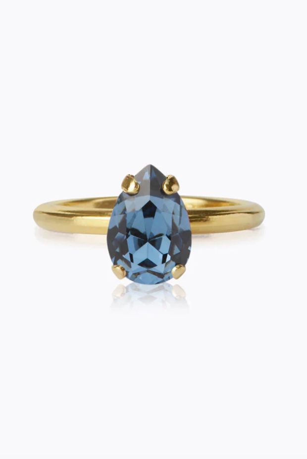 Petite Drop Ring - denim blue - Tilbehør - Helt Dilla AS