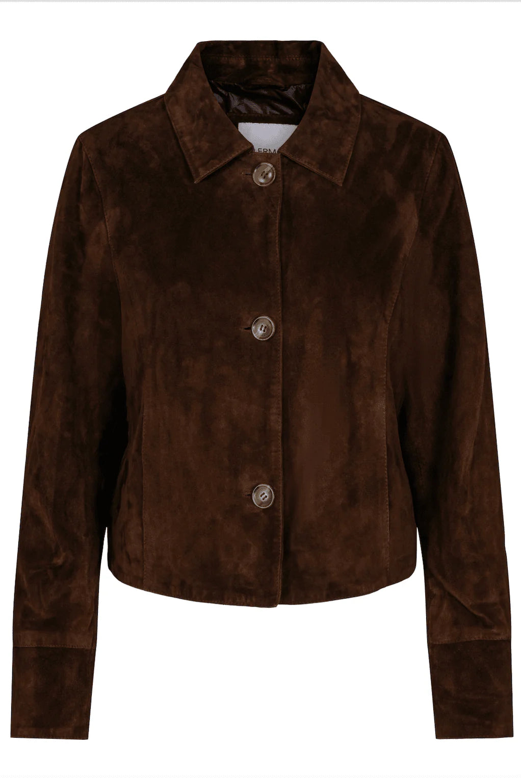 Allie Goat Suede Jacket - Dark Brown - Yttertøy - Helt Dilla AS