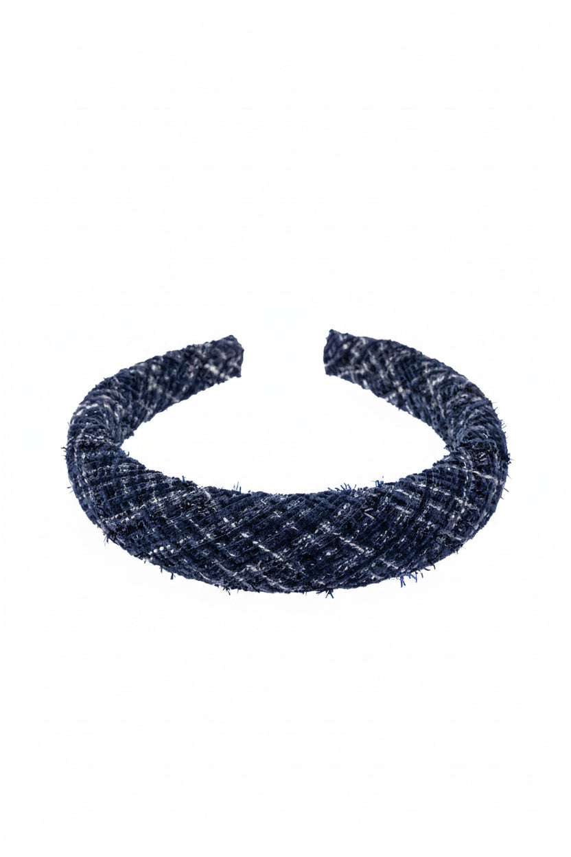 Tweed Hair Band - Grisalle Blue - Tilbehør - Helt Dilla AS