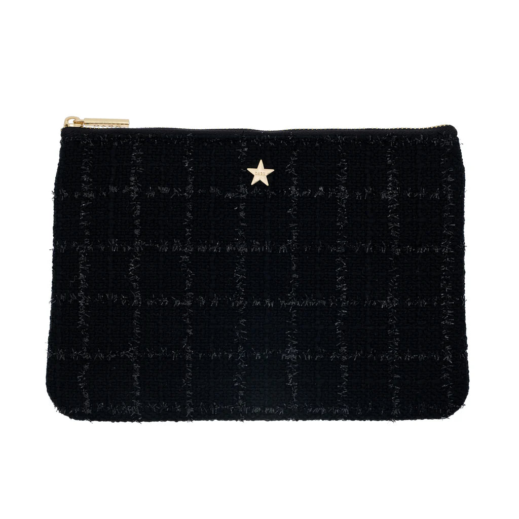 Tweed Small Pouch - black