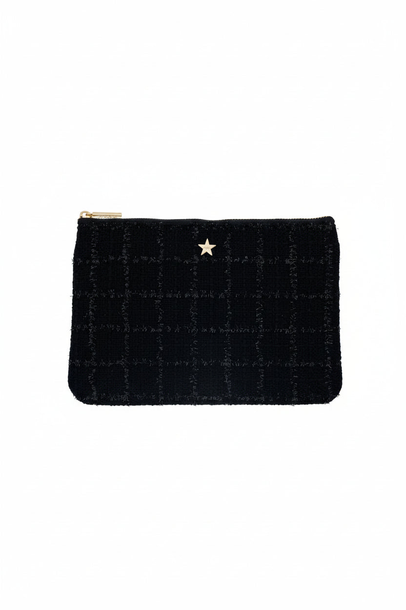 Tweed Small Pouch - black - Tilbehør - Helt Dilla AS