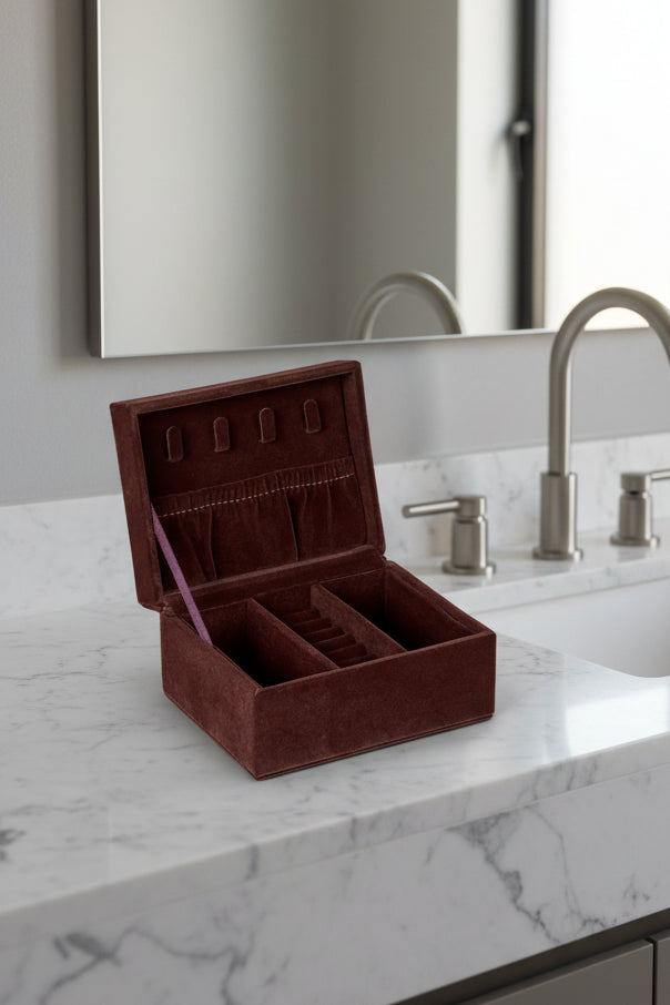 Small Velour Smykkeskrin - winetasting - Tilbehør - Helt Dilla AS
