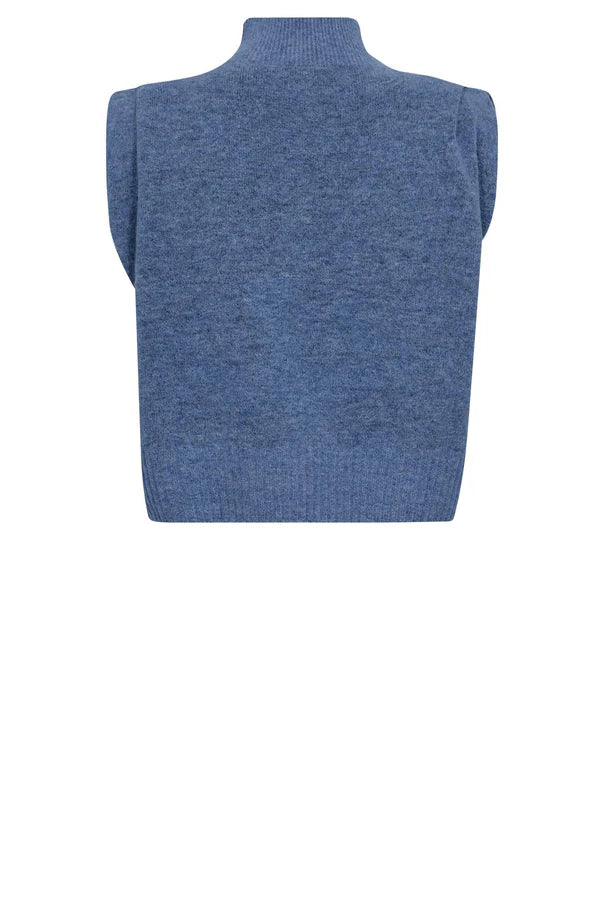 Wiwica Top - Blue Melange - Vest - Helt Dilla AS