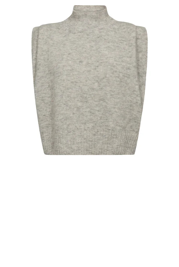 Wiwica Top - Light Grey Melange - Vest - Helt Dilla AS