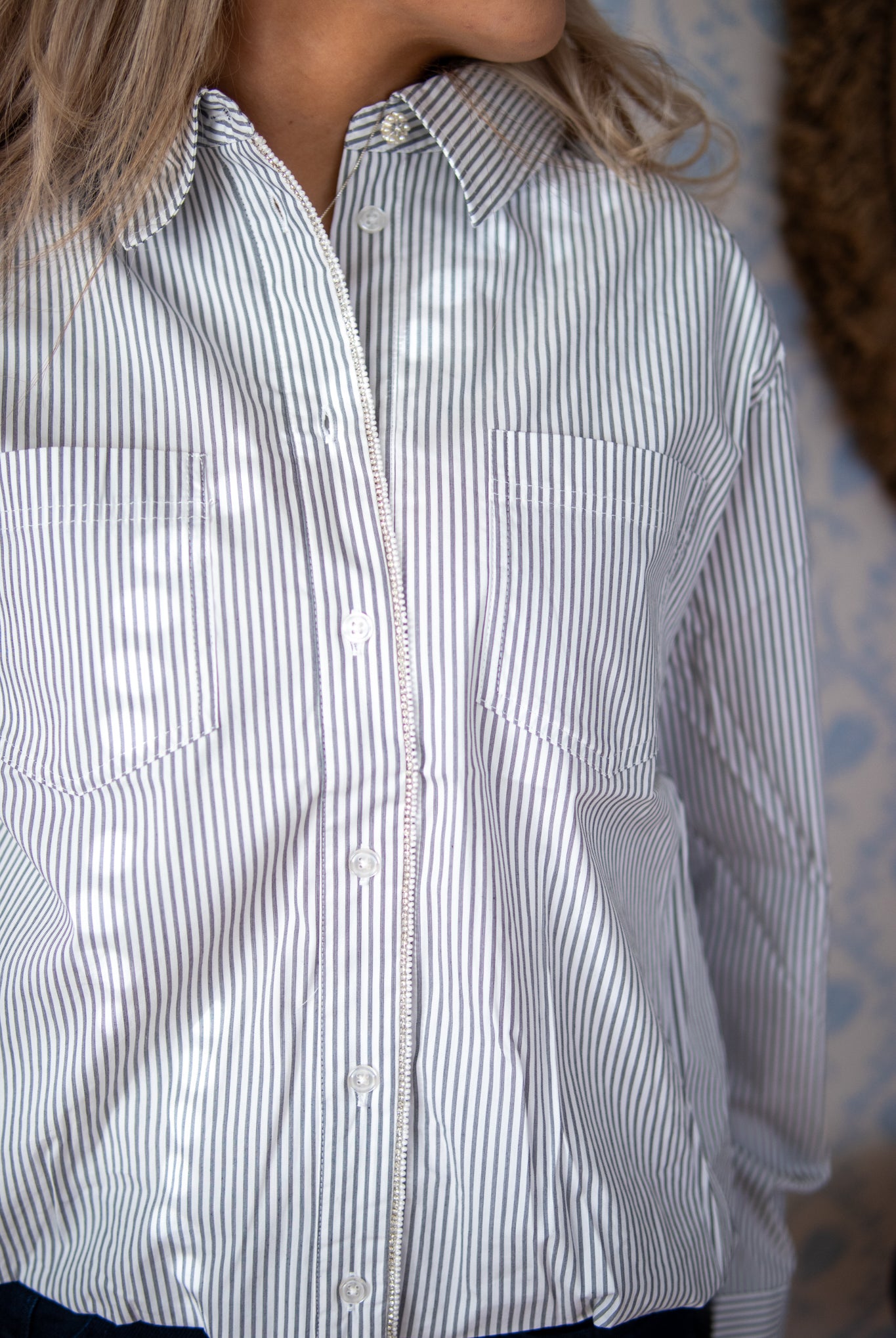 Chana Balloon shirt - striper - Bluser - Helt Dilla AS