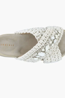 Woven stone - Ivory white - Sko - Helt Dilla AS