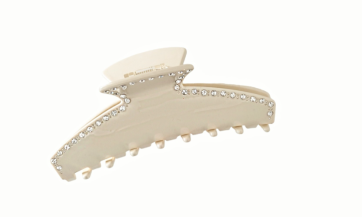 Hårklype Elisabeth stor - creme