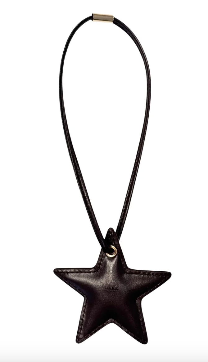 Star Bag Charm - Chocolate Brown