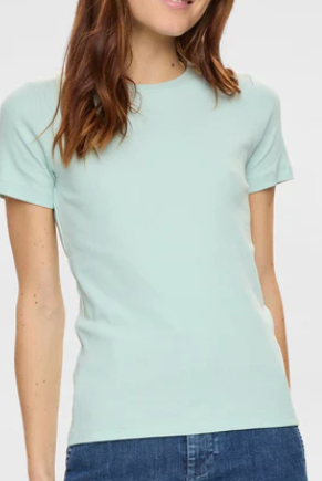 NuMakeny Cropped Tee - Harbor Grey - T-skjorter - Helt Dilla AS