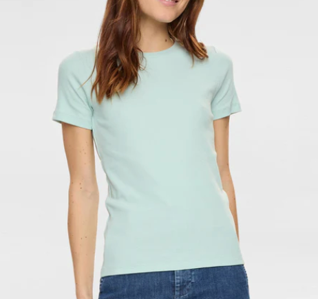 NuMakeny Cropped Tee - Harbor Grey - T-skjorter - Helt Dilla AS