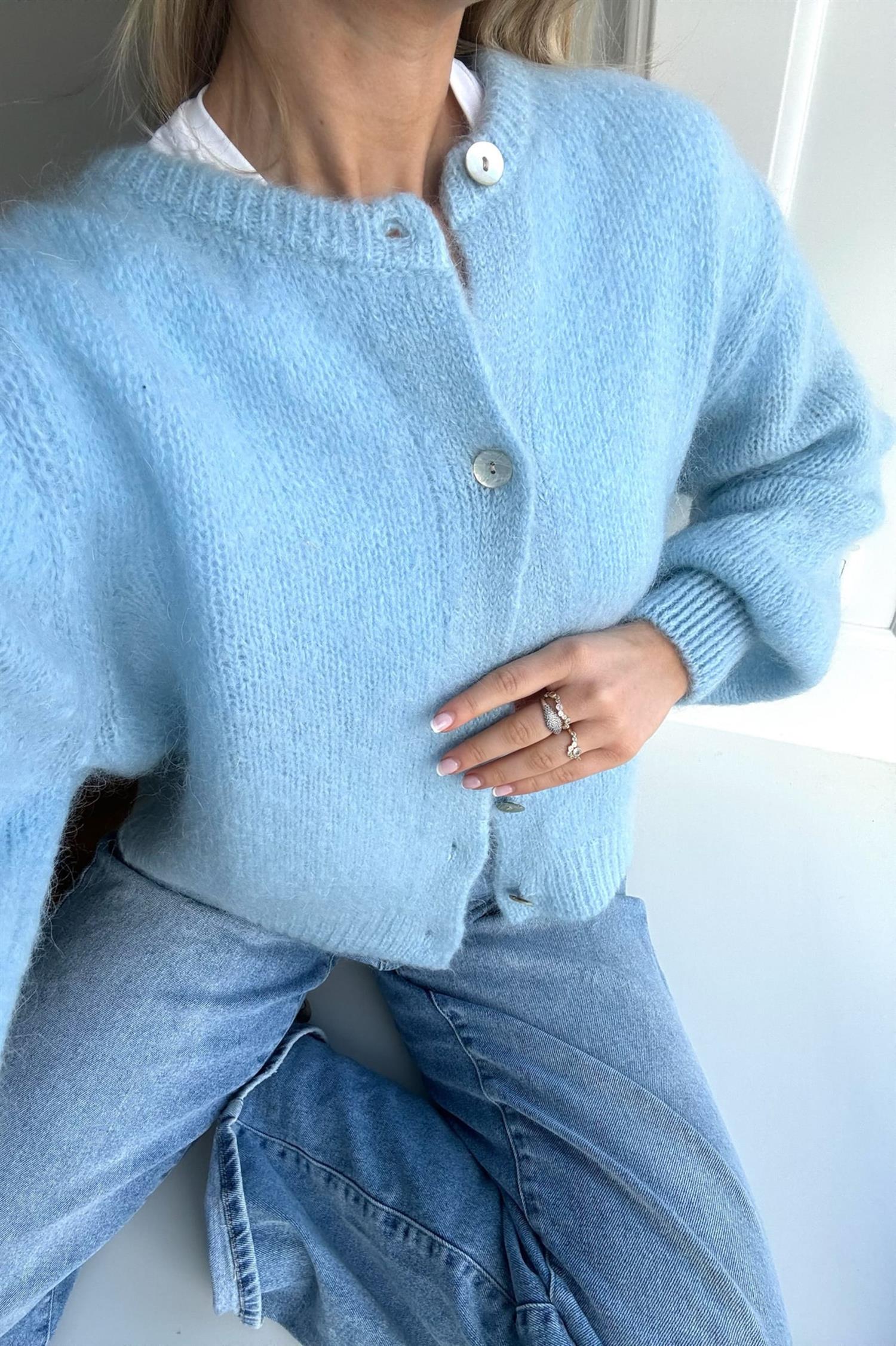 Ida Cardigan - Light blue - Cardigans - Helt Dilla AS
