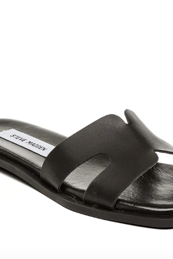 Sofia Slide - Black Leather - Sko - Helt Dilla AS