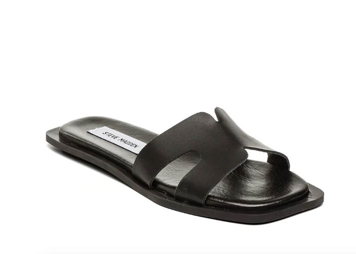 Sofia Slide - Black Leather - Sko - Helt Dilla AS