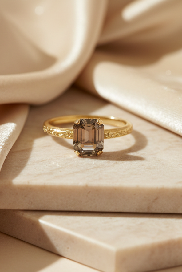 mini lydia ring - black diamonds - Tilbehør - Helt Dilla AS