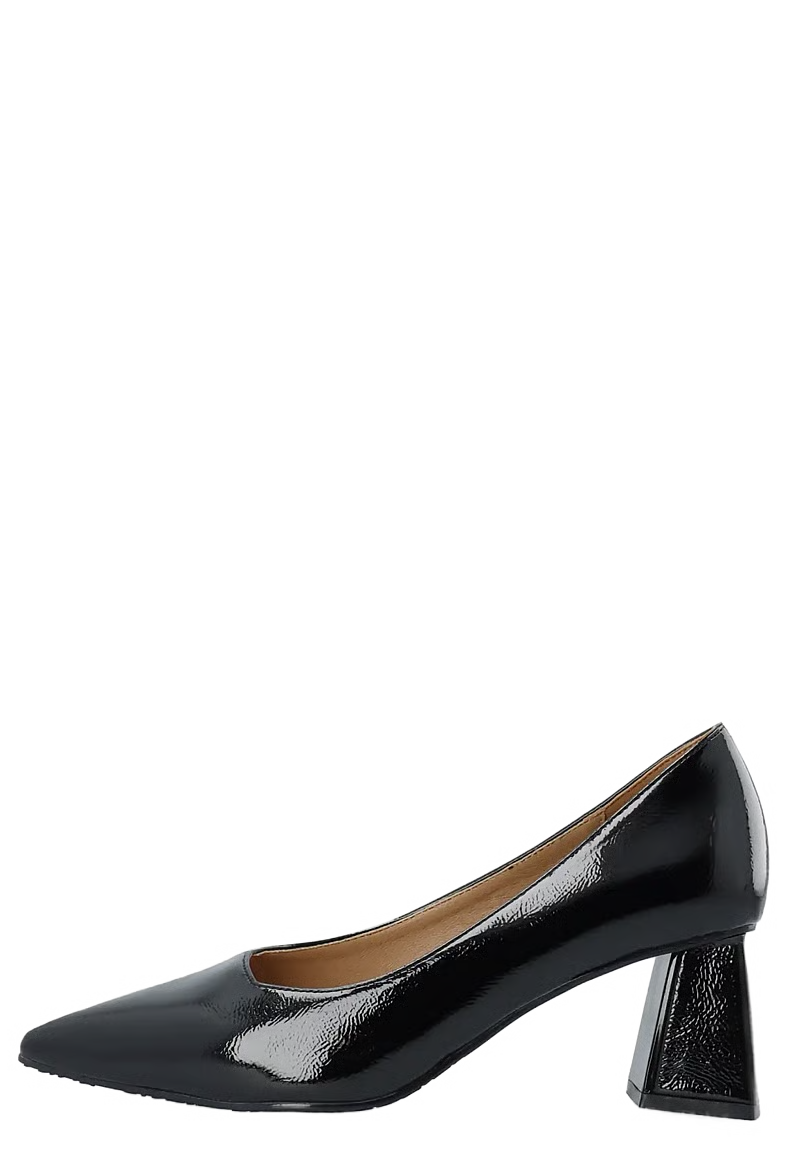 BiaMaralyn Court Shoe Faux Leather - Black Patent - Sko - Helt Dilla AS