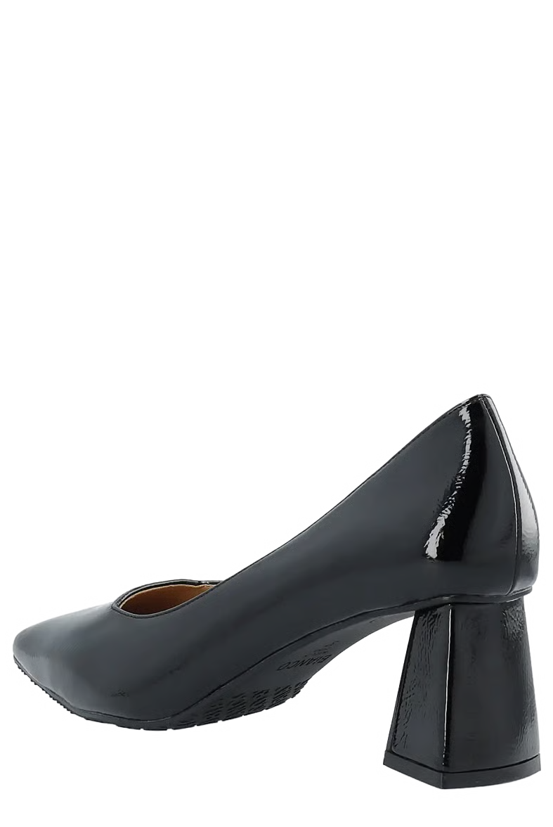 BiaMaralyn Court Shoe Faux Leather - Black Patent - Sko - Helt Dilla AS